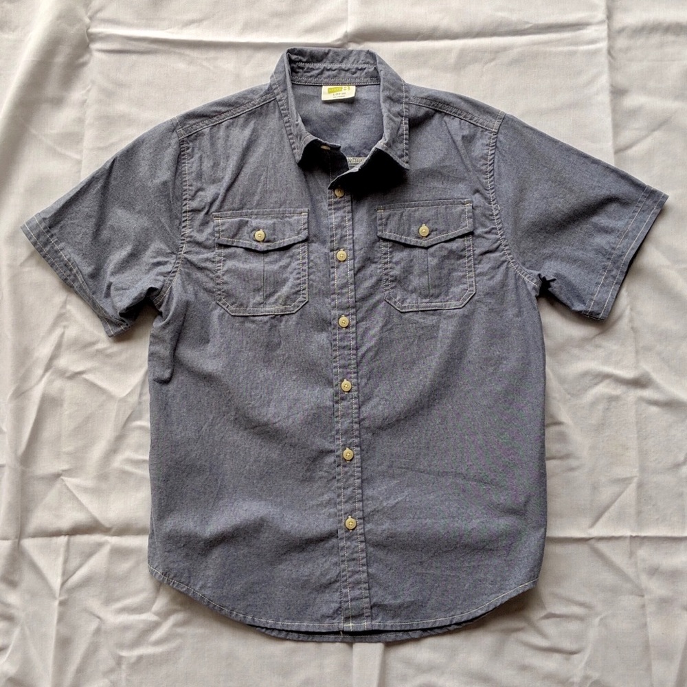 Chambray button down shirt